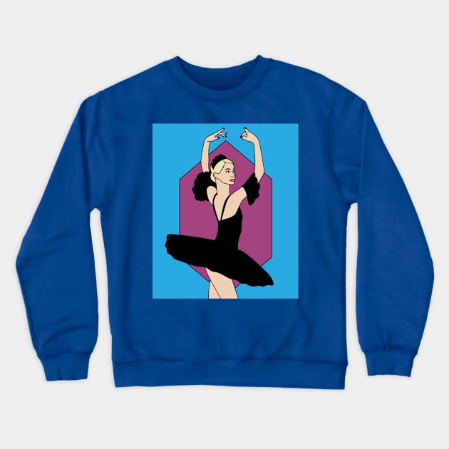 Dancing Ballerina Ballet Figures Crewneck Sweatshirt by flofin